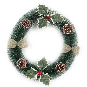New Year's wreath "JO" /6527-P1-131/ "Cones" D30cm