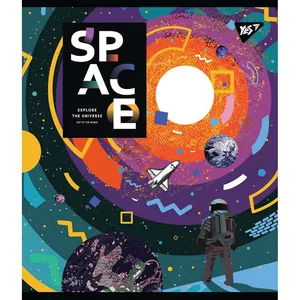 Student's notebook "YES" 18 sheets == /765217/ "Space abstract" iridium (10/200)
