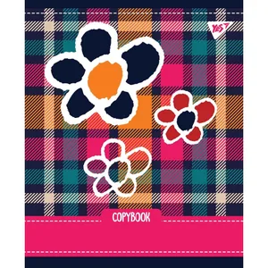 Student's notebook "YES" 12 sheets # /765148/ "Tartan fun" optional hybrid varnish (10/250)