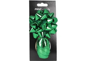 Стрічка та бант для пакування подарунків "Maxi" /SB003-SP-Green/ зелений, бант d:8,89см, стрічка 10м (1/24/144)