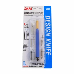Modeling kit "DAFA" /941606044/398/ 6044: model knife, 8 interchangeable blades + 7 nozzles