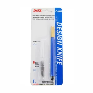 Model knife "DAFA" /94160C604/428/ C-604, plastic handle, 8 interchangeable blades (1/20)