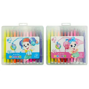 Felt-tip pen brush "JO" 24 pcs. /215-24/ "Mouse" plastic pack (1/14/56)