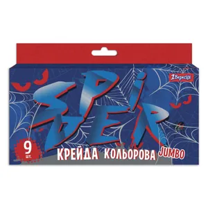 Colored chalk 9 pcs. JUMBO "1B" /400410/ "Spider" (1/31)