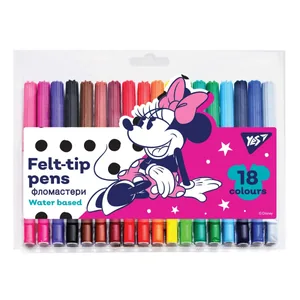 Felt-tip pens "YES" 18 pcs. /650493/ "Minnie Mouse" (1/12/144)