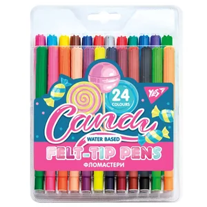 Felt-tip pens "YES" 24 pcs. /650507/ "Sweet Cream" (1/12/96)
