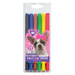 "YES" felt-tip pens 6 pcs. /650510/ "Keith Kimberlin" (1/24/384)
