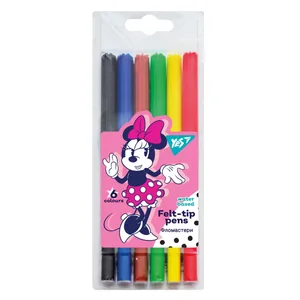 "YES" felt-tip pens 6 pcs. /650512/ "Minnie Mouse" (1/24/384)