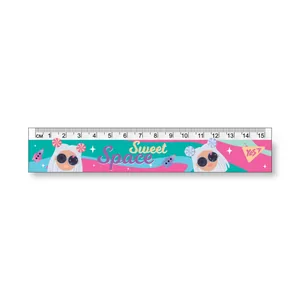 Ruler 15cm "YES" /370593/ "Cosmic girl" (1/20/100)