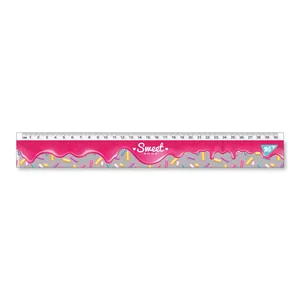 Ruler 30 cm "YES" /370630/ "Sweet cream" (1/20/100)