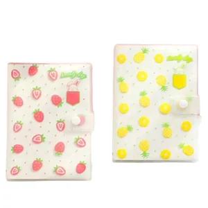 Notebook 11.6*16.6/128 sheets "JO" /LB36K34-3474/ "Fruits" transparent cover, mix (1/36/144)