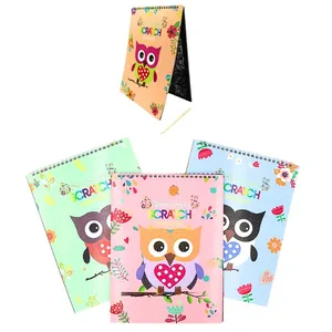 Notebook for prints 21*28/10 sheets "JO" /21-LS2020-WH/ "Owl", spiral, mix 4 (1/10/220)