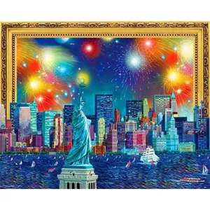 Diamond mosaic "JO" /0311ELT/ "Statue of Liberty" on a stretcher 40*50cm